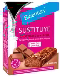 Barritas choco leche Sustituye Bicentury 4 u 128 g