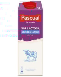 Leche Pascual sin lactosa semidesnatada 1 L