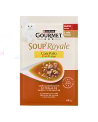 Sopa gato Gourmet Royale pollo 45 g