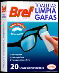 Toallitas Bref limpiagafas 20u