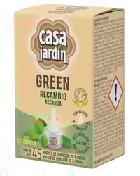 Insecticida Casa Jardín green recambio eléctrico 45 noches de 8 h