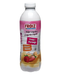 Yogur Froiz líquido fresa y plátano 1 kg