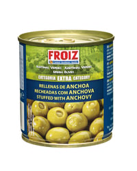 Aceitunas Froiz rellenas de anchoa extra lata 85 g
