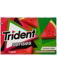 Chicle Trident Senses sandía sin azúcar 23 g