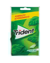 Chicle Trident bolsa hierbabuena 43.5 g 30 u