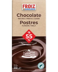 Chocolate Froiz negro fundir postres 200 g