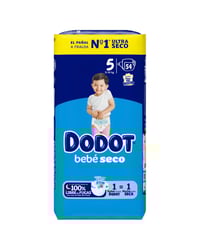 Pañal Dodot azul Talla 5 54 u