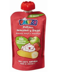 Bolsita Pasitos Baby plátano, manzana y fresa 120 g