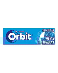Chicle Orbit menta gragea 10u