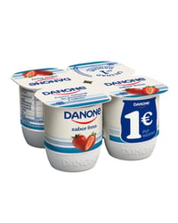 Yogur Danone fresa Pack 4x120 g