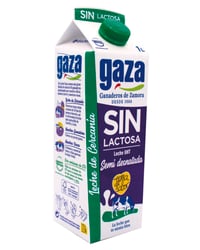 Leche Gaza sin lactosa semidesnatada brik 1 l