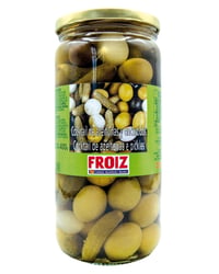 Cóctel encurtidos y aceitunas Froiz con hueso 400 g