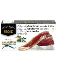 Filetes de Anchoas Froiz Selection del mar Cantábrico en Aceite de Oliva 25 g
