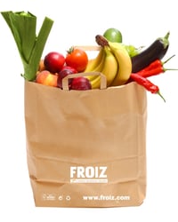 Bolsa papel Kraft Froiz 30+16x34 u