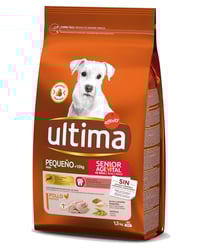 Comida perros Ultima mini senior pollo 1.5 kg