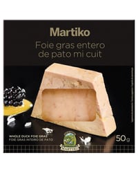 Foie gras entero de pato mi cuit Martiko 50 g