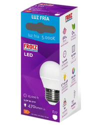 Bombilla Froiz Led Esférica 6W E27 Fría F