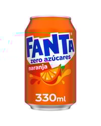 Fanta naranja Zero lata 33 cl