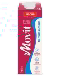 Leche Pascual Movit calcio semidesnatada brik 1 L