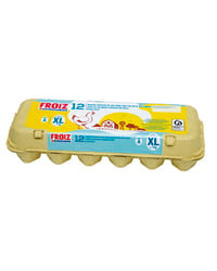 Huevos Froiz gallinas sueltas en el gallinero categoría A talla XL docena