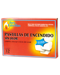 Enciendefuego Tres Estrellas parafina 32 u