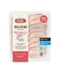 Pechuguita asada de pollo Noel Delizias lonchas 100 g