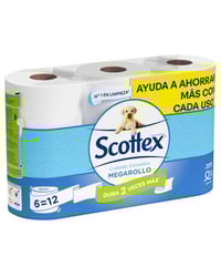 Papel Higiénico Scottex Megarrollo 6 u