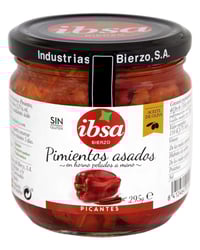 Pimientos Ibsa asados picantes tarro 295 g