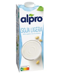 Bebida de soja Alpro ligera 100% vegetal con sabor a leche 1 l