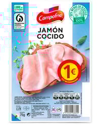 Jamón cocido Campofrío lonchas 75 g