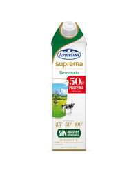 Leche Asturiana Suprema 0.0% materia grasa desnatada sin lactosa 1 l