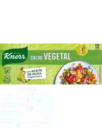 Caldo Knorr vegetal con aceite de oliva virgen extra 12 pastillas 120 g