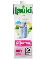 Leche Lauki desnatada brik 1 l