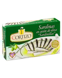 Sardina Cortizo en aceite de oliva fácil apertura 7/10 63 g