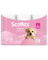 Papel Higiénico Scottex Original 12 rollos