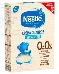 Papilla Nestlé Cereales sin gluten 0% azúcares añadidos 180 g