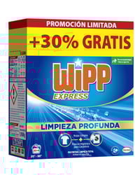 Detergente Wipp Express azul 30 cacitos