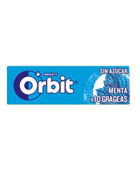 Chicle Orbit menta gragea 10u