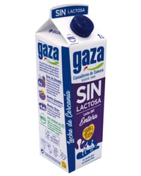 Leche Gaza sin lactosa entera brik 1 l