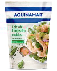 Colas de Langostino cocidas al natural Aguinamar 90 g