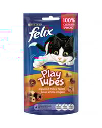 Snack gato Félix Play Tubes pollo 50 g