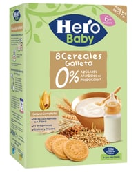 Papilla Hero Baby 8 cereales galleta 340 g