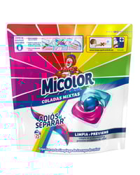 Detergente Micolor trio caps Adiós al Separar 25 lavados
