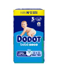 Pañal Dodot azul Talla 3 62 u