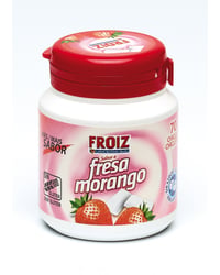 Chicles Froiz fresa sin azúcar bote 100 g 70 u