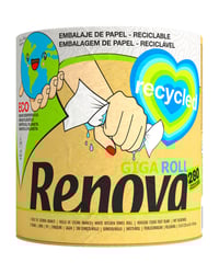 Papel cocina Renova recycled gigarrollo unidad