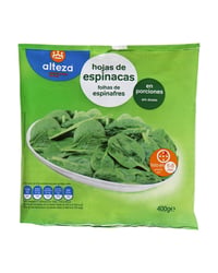 Espinaca hojas Alteza porciones 400 g
