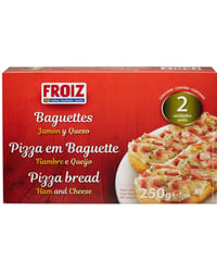 Baguettina Froiz jamón y queso 2x125 g