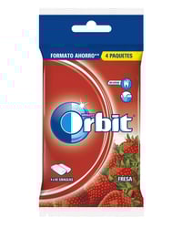 Chicle Orbit fresa 4x10 grageas