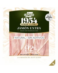 Jamón extra natural 1954 ElPozo asado con madera de haya sin aditivos 130 g
